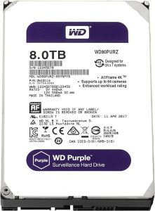 WD Purple, 3.5 SATA, 6Gb/s 8TB, 5400rpm, HDD