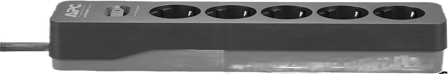 APC Essential SurgeArrest 5 Outlet 2 USB Ports Black 230V Germany - Image 2