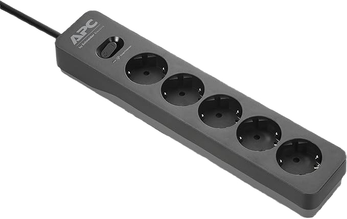 APC Essential SurgeArrest 5 Outlet 2 USB Ports Black 230V Germany - Image 3