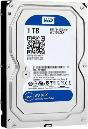 Western, Digital Hdd, 1TB, for Desktop, - Blue, 3.5in