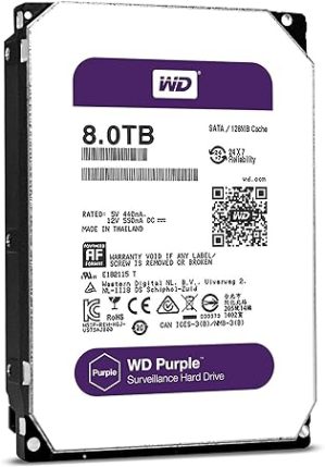 WD Purple, 3.5 SATA, 6Gb/s 8TB, 5400rpm, HDD