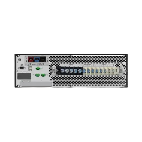 APC Easy UPS On-Line, 20kVA/20kW, Rackmount 9U, 230V, Hard wire 3-wire(1P+N+E) outlet, Intelligent Card Slot, LCD, Extended Runtime, W/ Rail Kit - Image 2