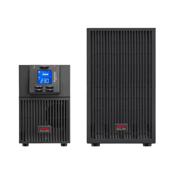 APC Easy UPS On-Line, 3kVA/2400W, Tower, 230V, 6x IEC C13 + 1x IEC C19 outlets, Intelligent Card Slot, LCD, Extended runtime