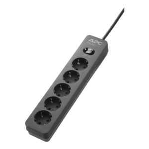 APC PME5B-GR Essential SurgeArrest, 5 Outlet, Black, 230V