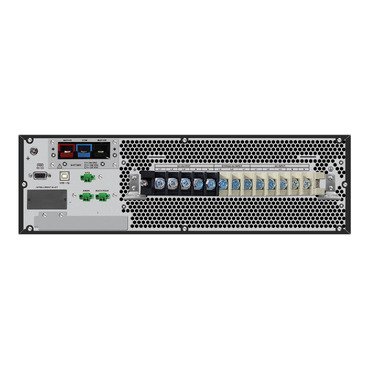 APC Easy UPS On-Line, 20kVA/20kW, Rackmount 9U, 230V, Hard wire 3-wire(1P+N+E) outlet, Intelligent Card Slot, LCD, Extended Runtime, W/ Rail Kit - Image 3