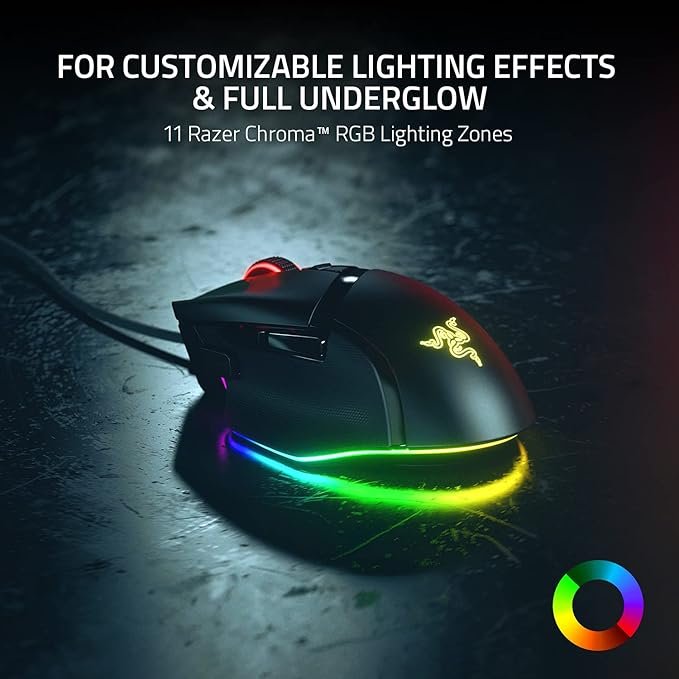 RAZER BASILISK V3 X Hyperspeed Customizable Wireless Gaming Mouse RZ01-04870100-R3G1 -Black - Image 2