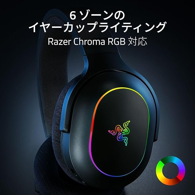 Razer Kraken V4 X - Wired PC Gaming Headset (TriForce 40mm Drivers, Retractable Cardioid Mic, 7.1 Surround Sound, Chroma RGB, for PC - console & phones via USB-C) Black - Image 3
