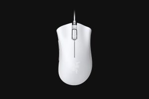 Razer DeathAdder Essential (2021) – Wired Gaming Mouse (Optical Sensor, 6400 DPI, 5 Programmable Buttons, Ergonomic Form Factor) White