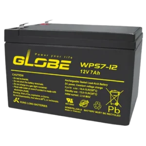 GLOBE WPS7-12 12V 7Ah VRLA sealed lead acid battery