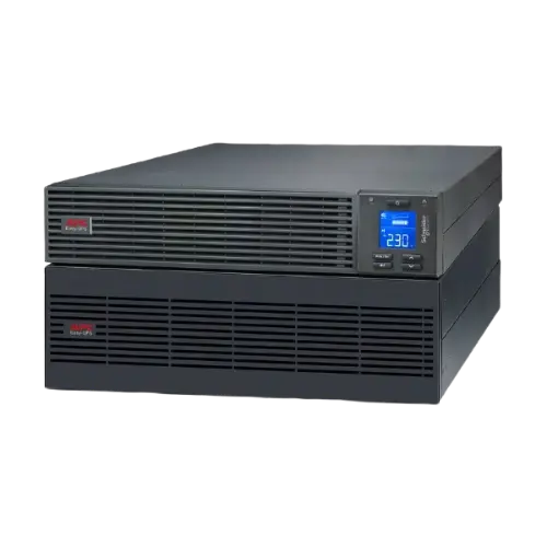 APC Easy UPS On-Line, 6kVA/6kW, Rackmount 5U, 230V, Hard wire 3-wire(P+N+E) outlet, Intelligent Card Slot, LCD, Extended Runtime, W/ rail kit - Image 3