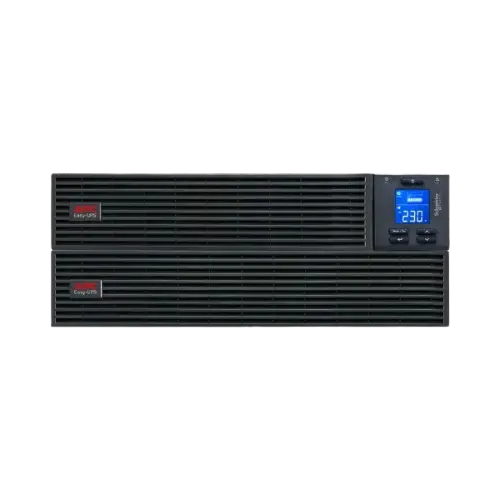 APC Easy UPS On-Line, 6kVA/6kW, Rackmount 4U, 230V, Hard wire 3-wire(1P+N+E) outlet, Intelligent Card Slot, LCD, W/ rail kit