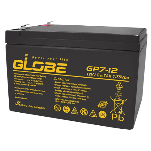 GLOBE GP7-12 sealed lead acid battery