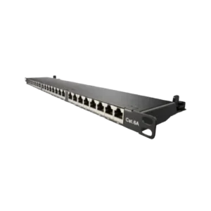 DDS / DPP-FL24C6ASTP / 24 Port STP Cat6A Patch Panel 0.5U