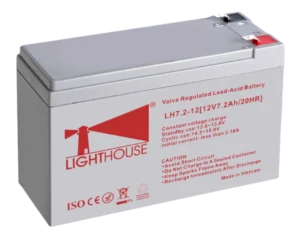 Lighthouse LH7.2-12 (12V 7.2Ah) Rechargeable Battery