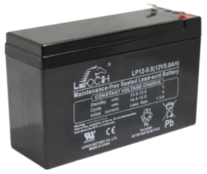 LEOCH LP12-5.0 12V 5Ah VRLA AGM Rechargeable Battery
