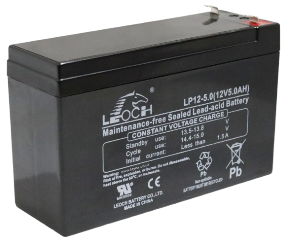 LEOCH LP12-5.0 12V 5Ah VRLA AGM Rechargeable Battery